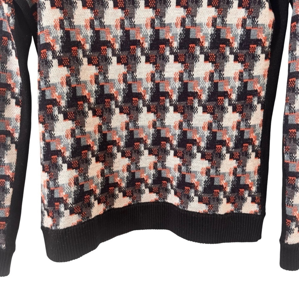 rag & bone Mariah 100% Wool Herringbone Pullover Long Sleeve Sweater Size Small - Picture 4 of 9